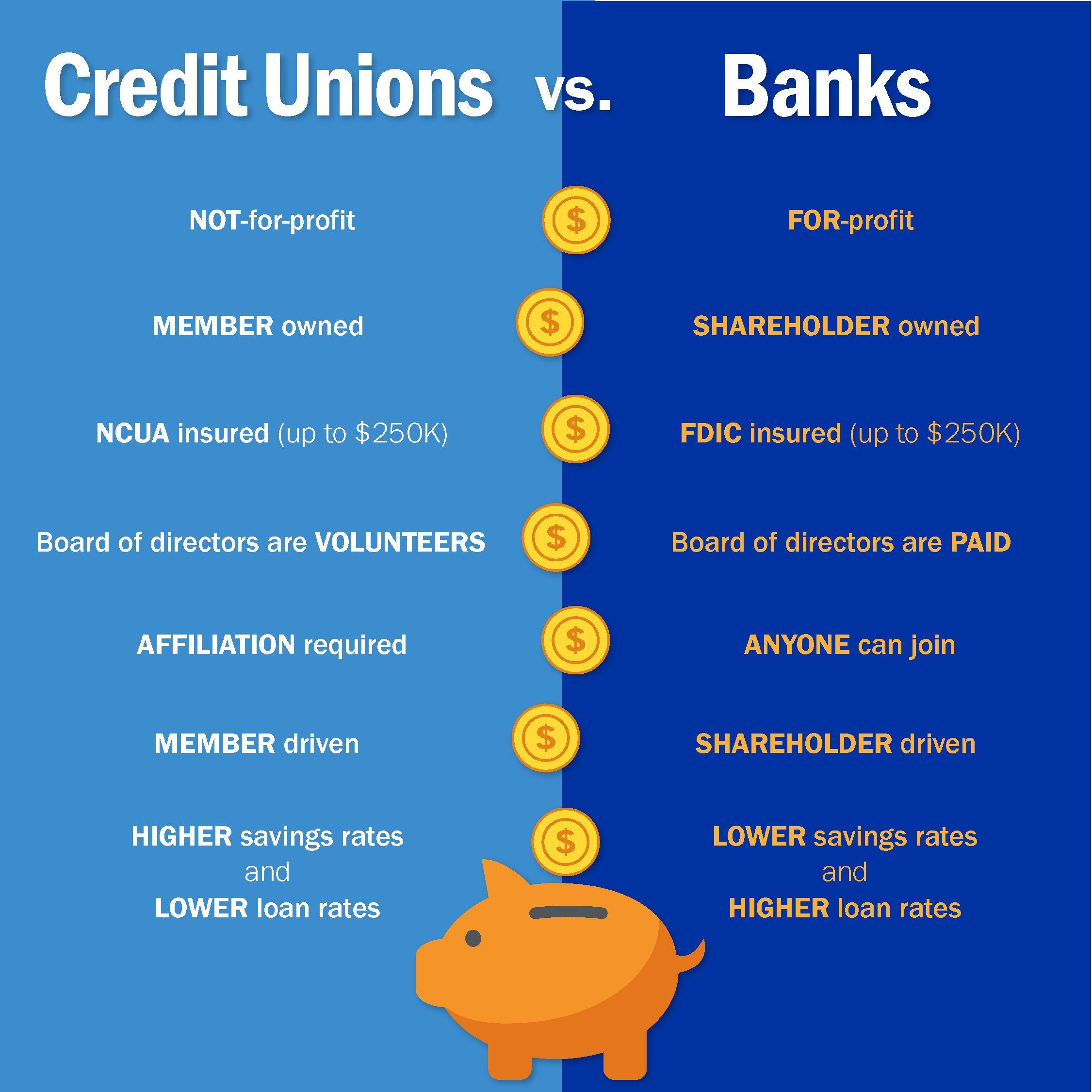 Credit Unions And Banks: The Differences